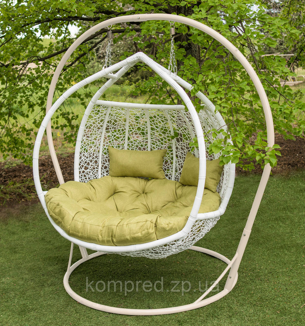 Підвісна гойдалка садова для двох Галант Kompred uk001/3 Лоза, фото 1