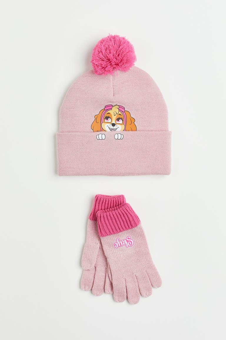 Комплект дитячий шапка та рукавиці  Щенячий патруль H&M 8-11 лет, фото 1