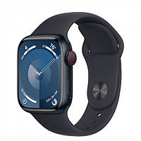 Смарт годинник Apple Watch Series 9 GPS + Cellular 41mm Midnight Aluminum Case with Midnight Sport Band - S/M