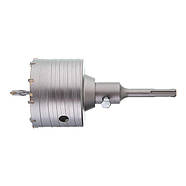 Комплект: свердло корончасте для бетону 80 мм+Перехідник SDS Plus 100 мм INTERTOOL SD-7080, фото 4