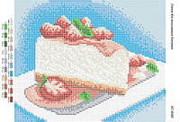 Картина для вышивки бисером БС-4048 Тортик з полуничкою