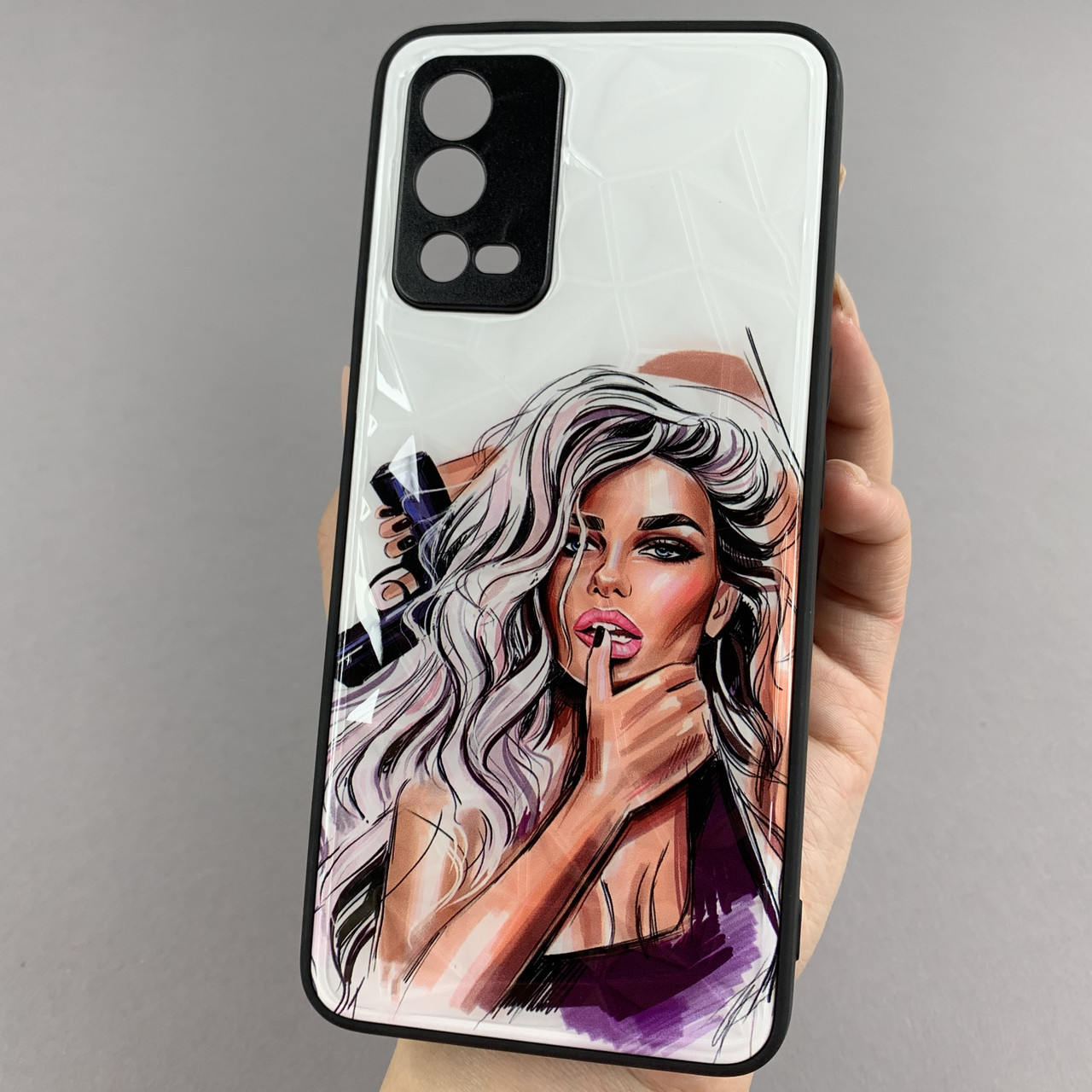 Чехол для Oppo A55 Ladies с 3д эффектом с принтом девушки чехол на телефон  оппо а55 фиолетовый (ID#1630873120), цена: 175 ?, купить на Prom.ua