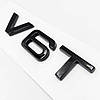 Емблема наклейка V6T Audi (Ауді) - Чорний глянець 85x18 mm, фото 7