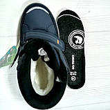 Зимові дитячі черевики, термочеревики для хлопчика тм B&G, розміри 28 - 33, сині., фото 6