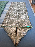 Спальний мішок зимовий військовий до -25С з капюшоном і чохлом, XL великий розмір (80х215см), фото 3