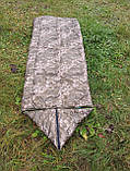 Спальний мішок-ковдра зимовий тактичний до -25С з капюшоном, розмір XL 80х215см, фото 4