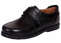 Детские подростковые школьные кожаные туфли для мальчика тм "Каприз", размеры 32, 34. черные