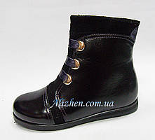 Демісезонні шкіряні черевички для дівчаток тм Каприз Україна, розміри 27,28,29,30.