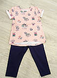 Літній дитячий костюм для дівчинки тм Фламінго на зріст 92,98,104, фото 5