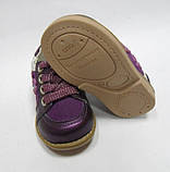 Дитячі шкіряні туфлі для дівчинки тм Шалунішка, розміри  20,21  фіолетові., фото 7