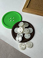 Ґудзик Модерн, молочний 20 мм
