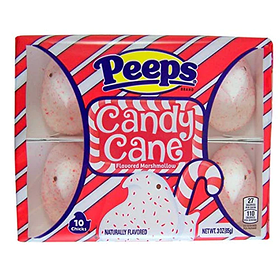 Peeps Candy Cane Marshmallow Chicks 10s 85g