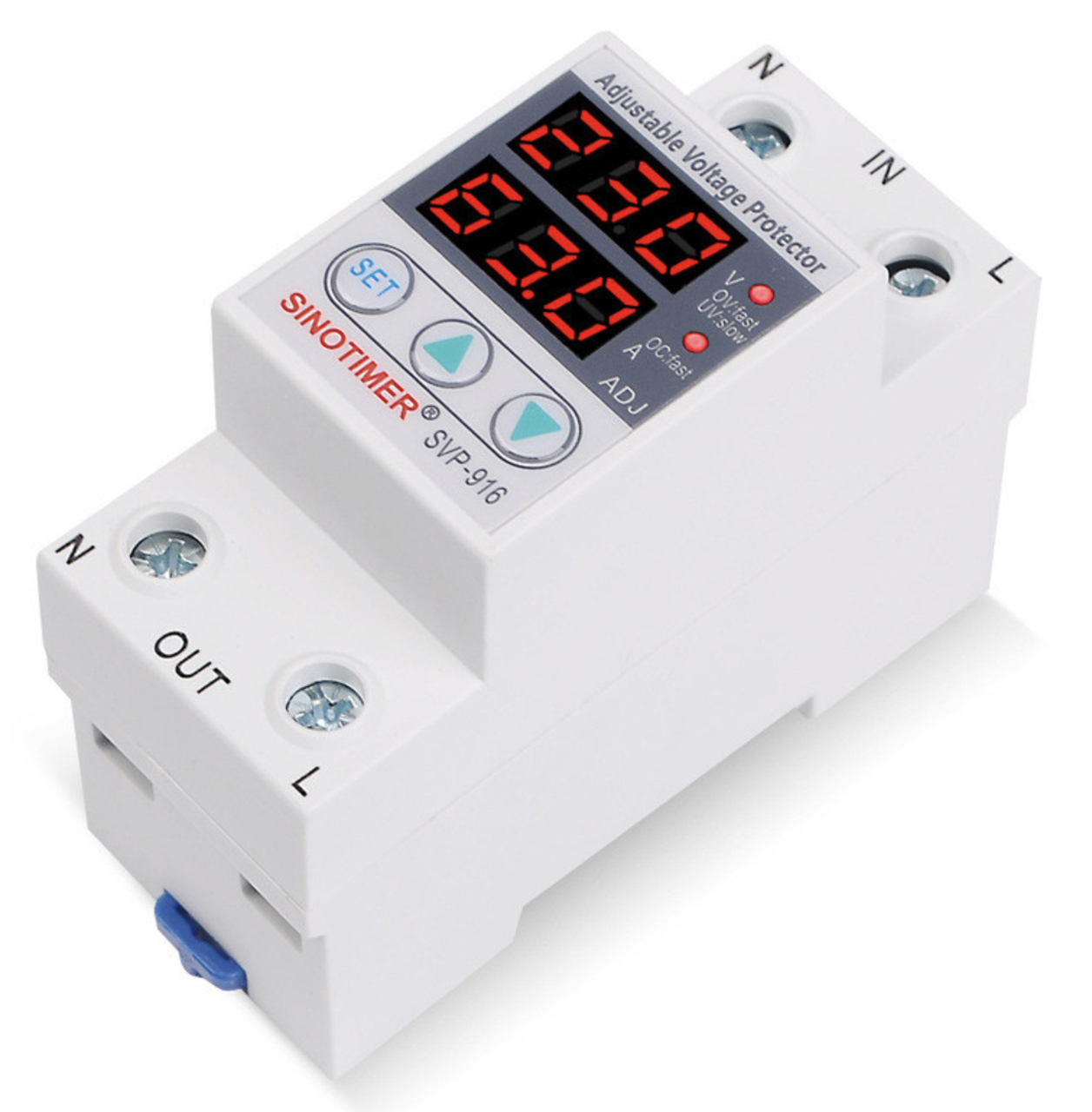 Захисне реле напруги і струму, запобіжник SVP-916 80A, 230В