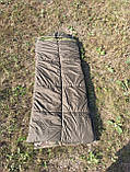 Спальний мішок зимовий військовий до -25С з капюшоном і чохлом, XXL великий розмір (100х220см) Олива, фото 7