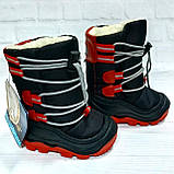 Зимові дитячі чобітки, сноубутси тм  Ren Bu, розміри 21 - 24, чорні., фото 2