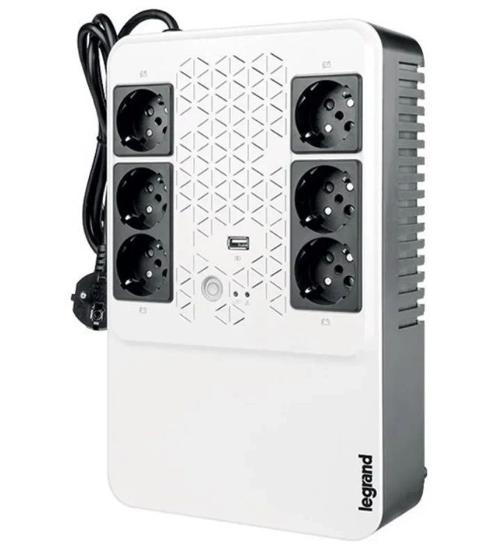 Лінійно-інтерактивне ДБЖ Legrand KEOR MULTIPLUG 600ВА/360Вт, 4+2 хSchuko (310081)