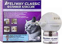 Дифузор + змінний блок заспокійливий засіб для котів під час стресу Ceva Feliway Classic Фелівей Класик