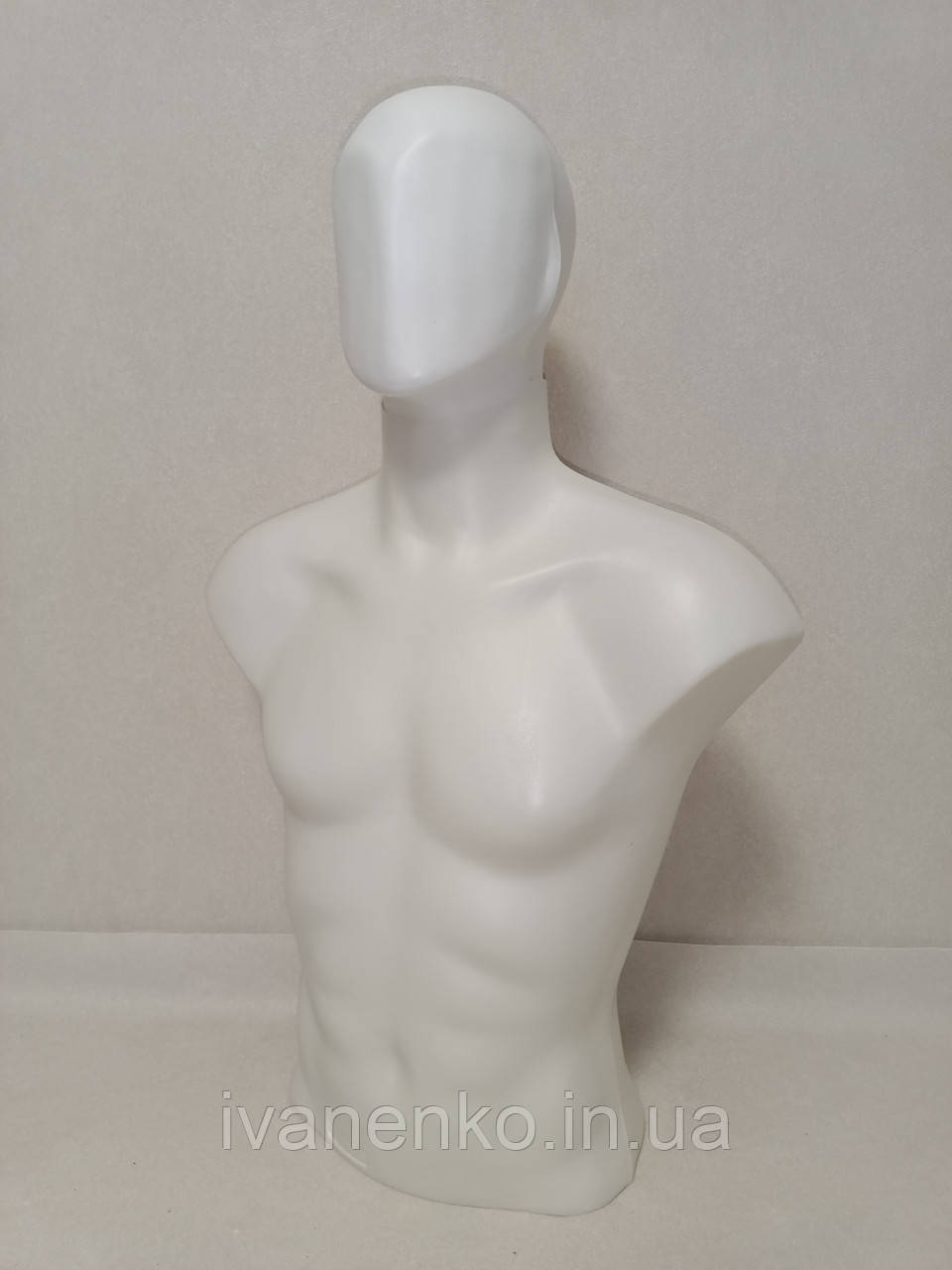 Манекен чоловічий з головою білмй, фото 1
