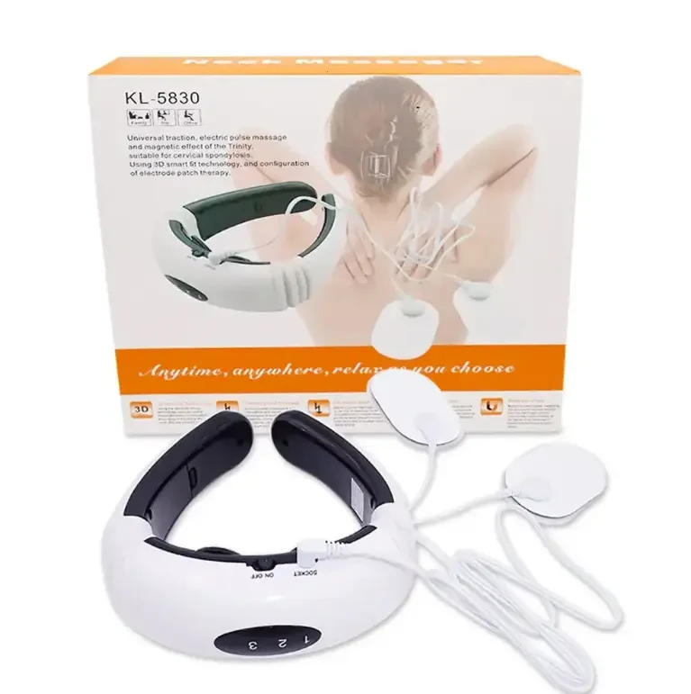 Электростимулятор массажер для шеи физиотерапии Cervical vertebra Neck Massager KL-5830. Массажер для шеи - фото 5 - id-p2056389027