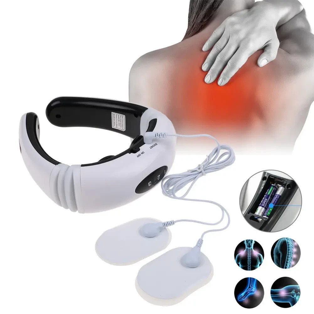 Электростимулятор массажер для шеи физиотерапии Cervical vertebra Neck Massager KL-5830. Массажер для шеи - фото 7 - id-p2056389027