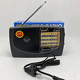 Всехвильовий радіоприймач KIPO KB-308AC, Радіоприймач з розширеним діапазоном простий IE-92, фото 3