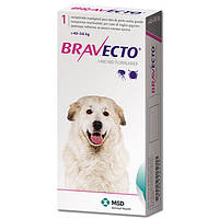Таблетка от блох и клещей для собак и щенков Bravecto 40-56 кг 1400 мг (8713184146540)