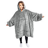 Blanket hoodie, Теплий плед з рукавами, Толстовка плед з капюшоном для дітей, HN-800 Толстовка плед, фото 3
