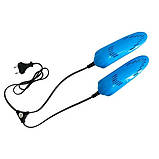 Електрична сушарка для взуття SHOES DRYER, 220V / Електросушарка для сушіння взуття. Колір блакитний IA-51, фото 3