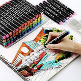 Набір маркерів для початківців, Набір маркери фломастери для дітей фломастерів скетчінгу UA-72, фото 7