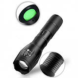 Тактичний ліхтар на акумуляторі з юсб BL-1831 T6 Police, Компактний акумуляторний ліхтар YT-83, фото 2