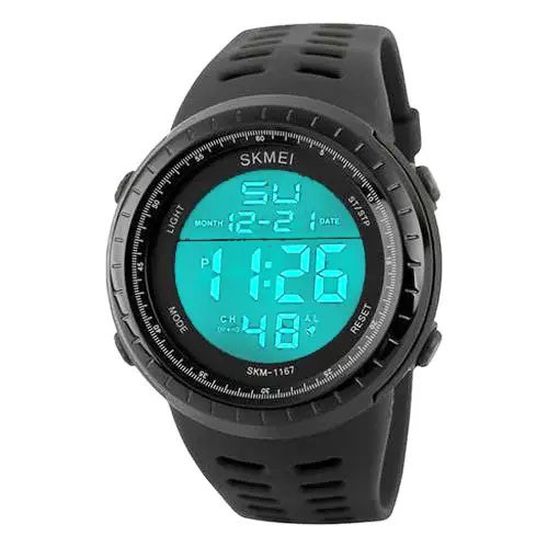 Годинники рибалки мисливця SKMEI 1167BK, Водонепроникні електронні годинники для походів BI-44, фото 1