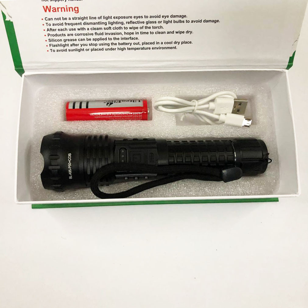 Ручний ліхтар з 18650 акумулятором Police, Ліхтар водозахищений світлодіодний тактичний FM-94, фото 1