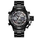 Брендові чоловічі годинники SKMEI 1515BK BLACK, Годинники OI-822 для військовослужбовців, фото 11