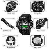 Прості електронні наручні чоловічі годинники SKMEI, Годинники водонепроникні та протиударні JV-19, фото 7