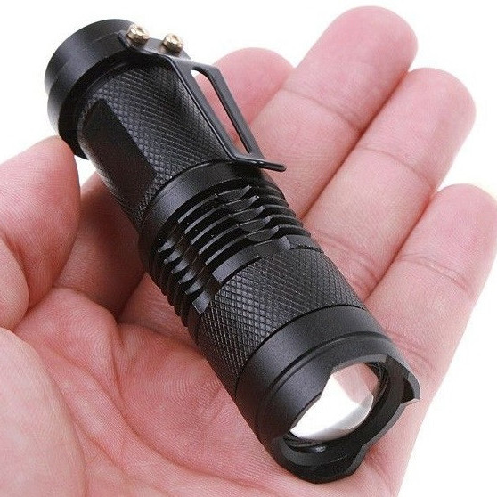 Кишеньковий міні ліхтар Police, Потужний ліхтар для дому топ-ліхтарик, Армійські тактичні ліхтарі DU-64, фото 1