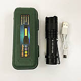 Кишеньковий міні ліхтар Police, Потужний ліхтар для дому топ-ліхтарик, Армійські тактичні ліхтарі DU-64, фото 10