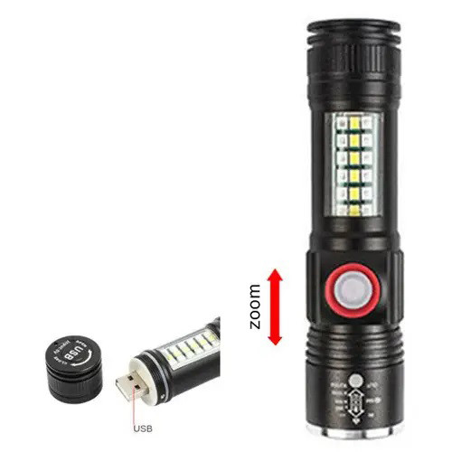 Потужні ліхтарики SY-1903C-P50+SMD+RGB, Тактичний похідний ліхтарик, XM-414 Ліхтарик поліцейський