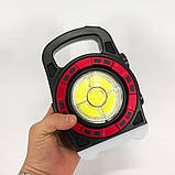 Ліхтарик світлодіодний для туриста, Ліхтар для кемпінгу з вбудованим зарядним пристроєм NL-68, фото 7