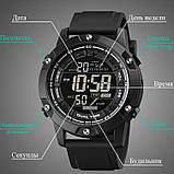 Годинники для риболовлі та походів SKMEI, Електронні вологозахищені наручні годинники HI-62, фото 2