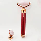 Масажер ролик електричний Facial Roller Massager. QG-634 Колір: червоний, фото 3
