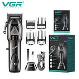 Тример для бороди від батарейок VGR Hair Clipper V-653 Voyager, Бритва тример TF-647 для чоловіків, фото 10