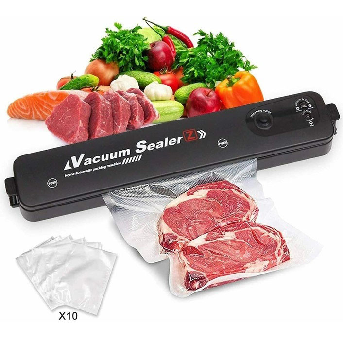 Багатоцільовий вакууматор VACUUM SEALER LP-11 (S+), Прилад для пакування їжі, Вакууматор DA-322 для продуктів