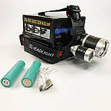 Потужний універсальний акумуляторний налобний ліхтар Police, Надійний налобний ліхтар IY-95, фото 5