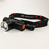 Ліхтар на голову для ЗСУ Police, Головний ліхтар акумуляторний світлодіодний потужний GZ-69, фото 3