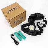 Потужний ліхтар на голову Bailong, Перезарядний налобний ліхтар Head Lamp, Ліхтарик налобний потужний TF-67, фото 9