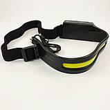 Налобний ліхтар з лінзою, Акумуляторний ліхтар на голову із зарядним пристроєм Налобний для сто QA-60, фото 9