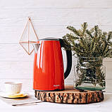 Чайник електричний для дому MG-977, Електрочайник з індикатором включення, Стильний електричний чайник XM-25, фото 2