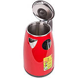 Чайник електричний для дому MG-977, Електрочайник з індикатором включення, Стильний електричний чайник XM-25, фото 8