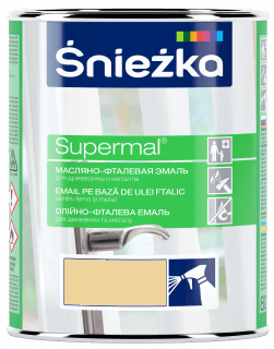 Емаль Sniezka Supermal олійно-фталева кремова F575 0.8 л