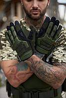 Мужские флисовые зимние перчатки M-pact хаки тактические Военные перчатки (B)
